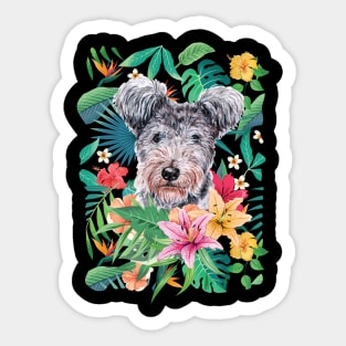 Tropical Pumi Dog Sticker
